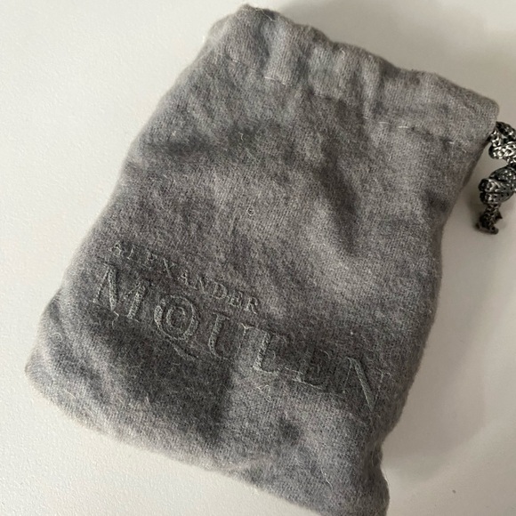 Vintage 3D Skull Inlay Alexander McQueen Bracelet gold - Picture 7 of 7